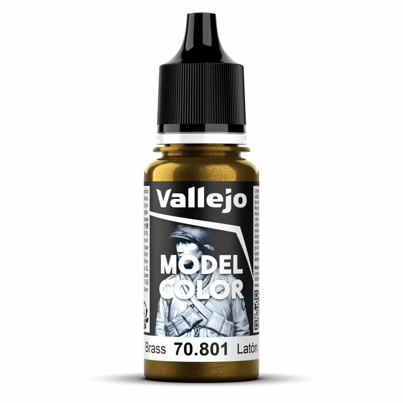 Vallejo Model Colour - Brass (Single Bottle 18ml)