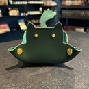 Cat Dice Tray - Forest Green