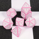 Pixie Flame - 7 Piece Polyhedral Dice Set + Dice Bag