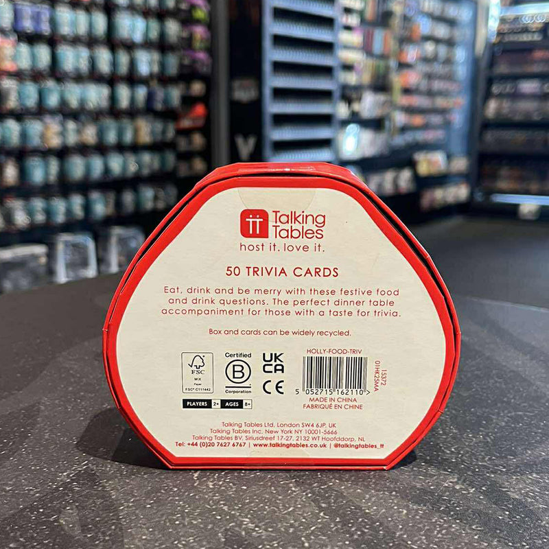 Holly Food & Drink Trivia - Talking Tables