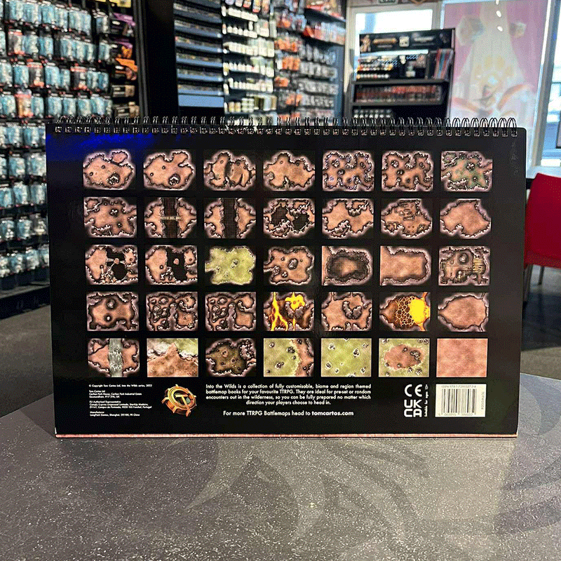 Into the Wilds Battlemap Books - Caves & Caverns