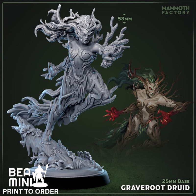 Graveroot Druid | BeaMini Print to Order Miniatures