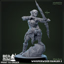 Whisperwood Ranger 2 | BeaMini Print to Order Miniatures