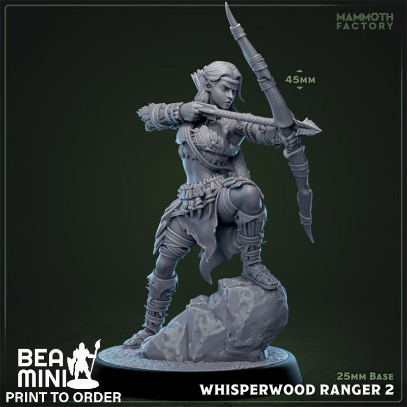 Whisperwood Ranger 2 | BeaMini Print to Order Miniatures