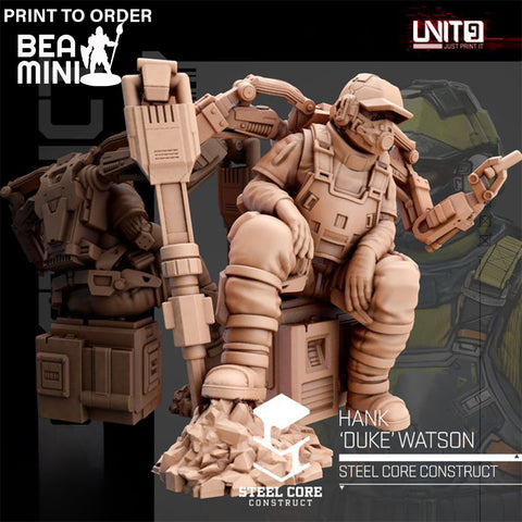 Hank 'Duke' Watson | BeaMini Print to Order Miniatures