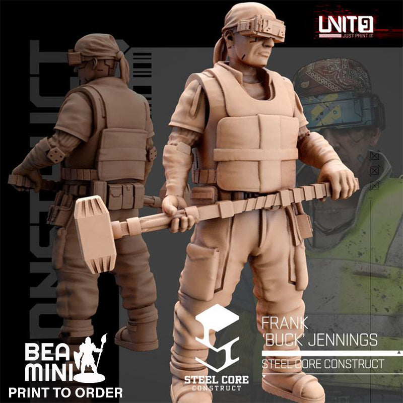 Frank 'Buck' Jennings | BeaMini Print to Order Miniatures