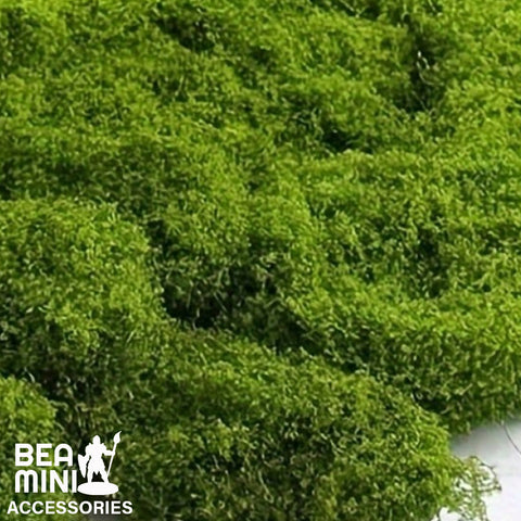 Bea Mini Terrain Basing : Artificial Moss (Light Green)