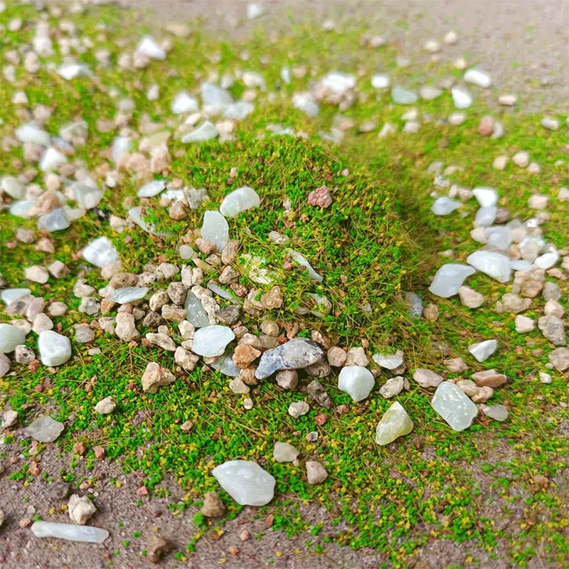 Bea Mini Terrain Basing Ground Powder 10 gram Bottle (Spring Grass and Rocks)