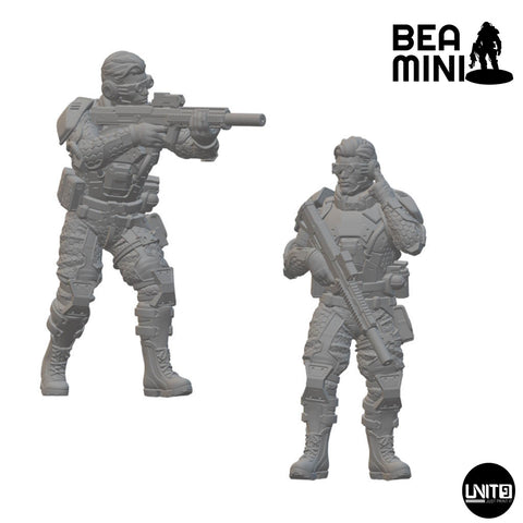 Strikers | BeaMini Unpainted Sci-fi Miniatures