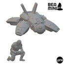 Grid Hunter Drone & Operator | BeaMini Unpainted Sci-fi Miniatures
