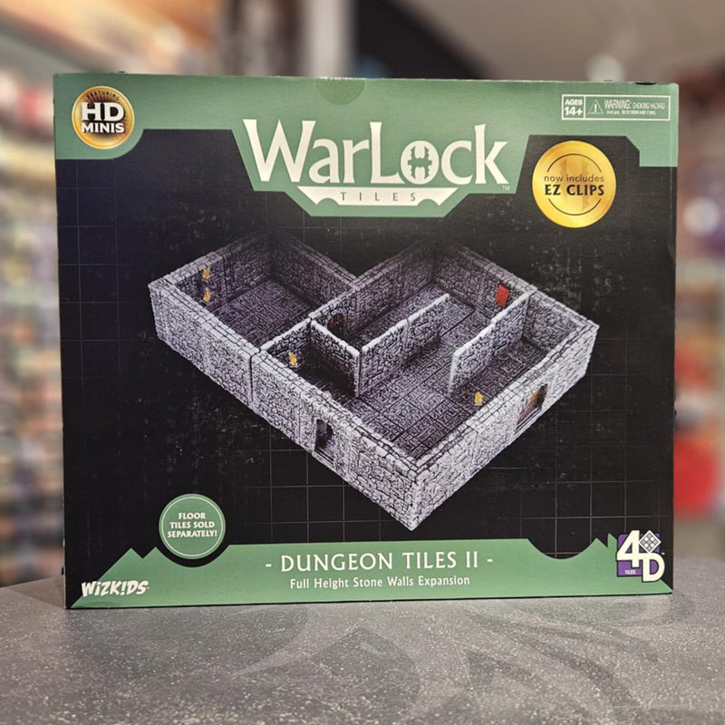Dungeon Tiles II Full Height Stone Walls Expansion - WarLock Tiles