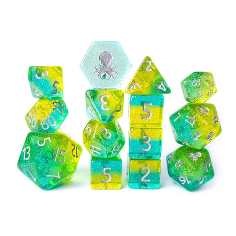 Sylvan 14pc Dice Set by Kraken Dice