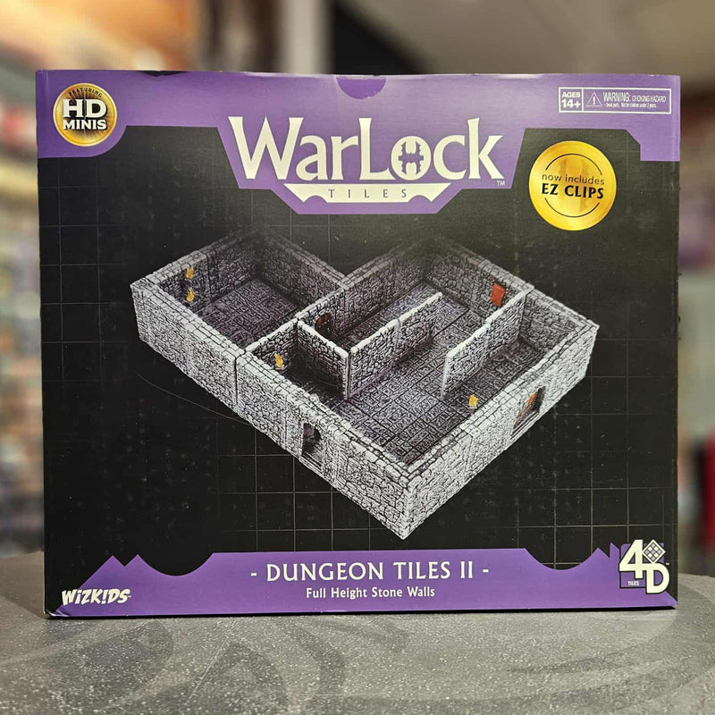 Dungeon Tiles II - Full Height Stone Walls - WarLock Tiles Base Set