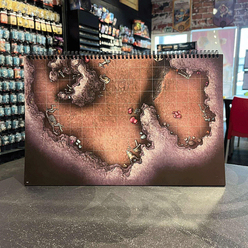 Into the Wilds Battlemap Books - Caves & Caverns