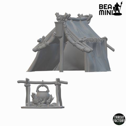 Adventurers Tent | BeaMini Unpainted RPG Miniatures