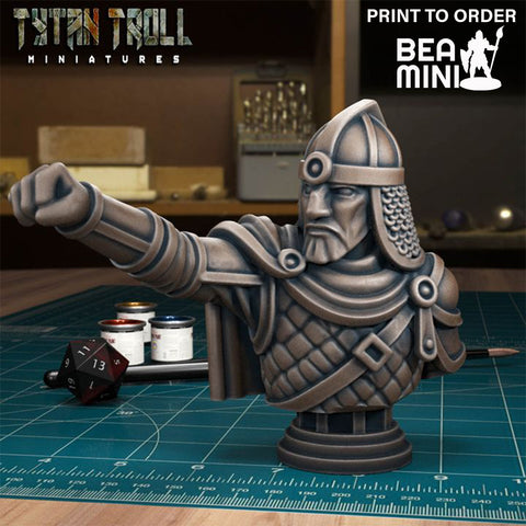 Prince Bertram Bust | BeaMini Print to Order Miniatures