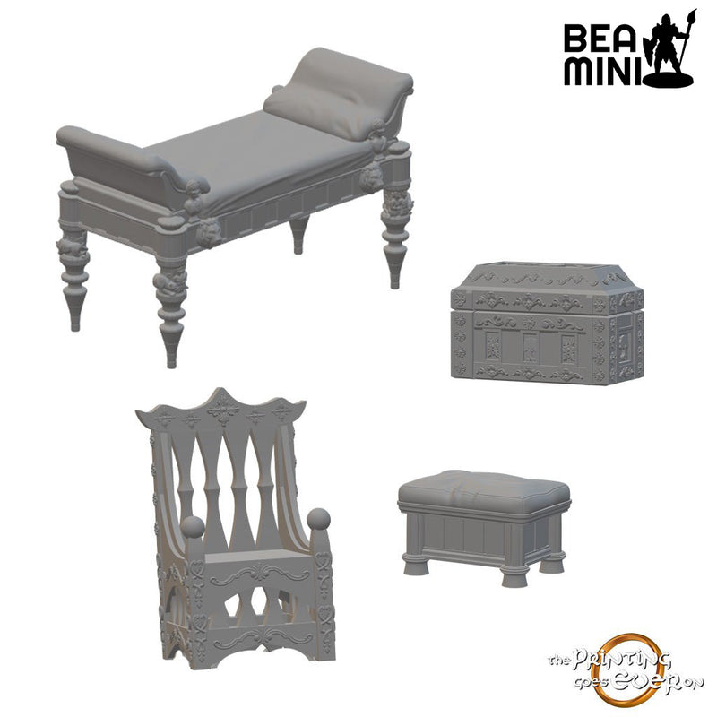Furniture | BeaMini Unpainted RPG Miniatures