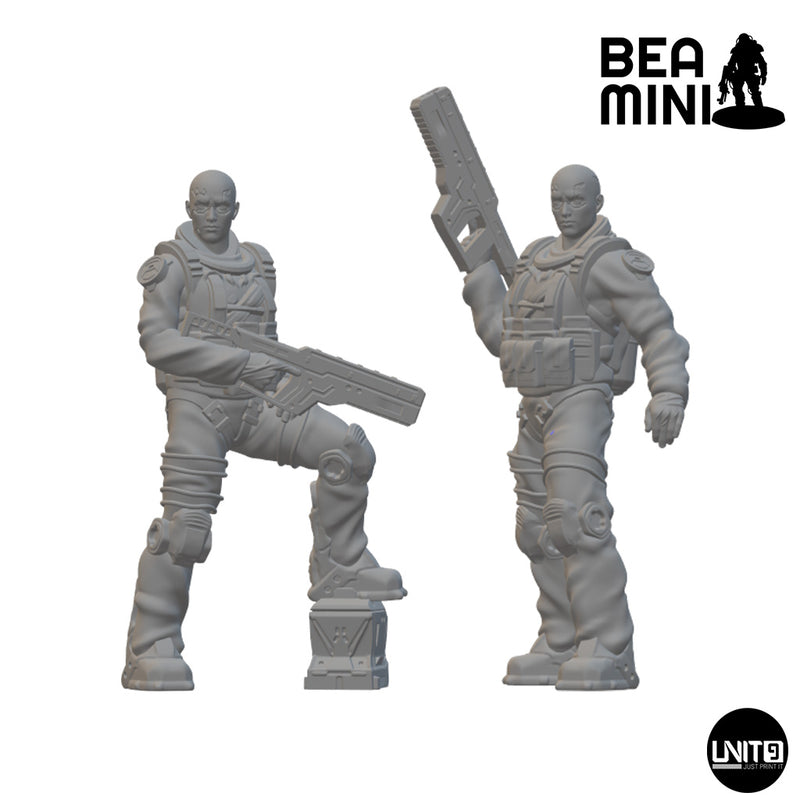DRAKE Hazmat Unit | BeaMini Unpainted Sci-fi Miniatures