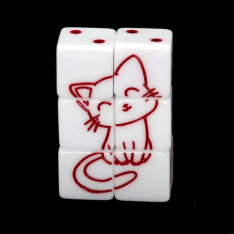 White Cat D6 Dice Set
