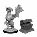 Bronze Dragon Wyrmling and Sea Treasure Nolzur's Marvelous Unpainted Miniatures - Bea DnD Games