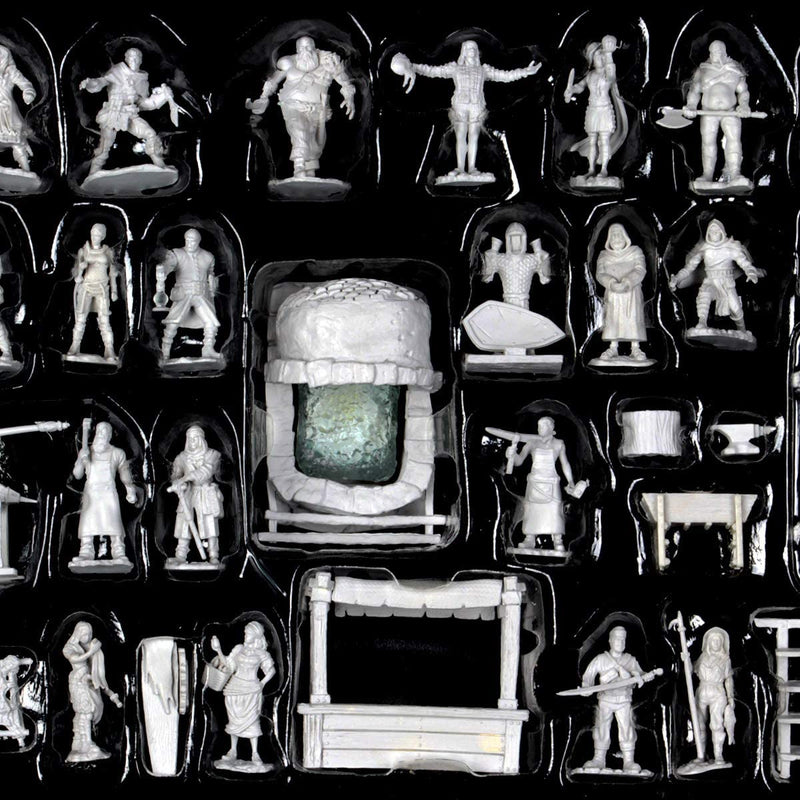 Townspeople & Accessories WizKids Deep Cuts Unpainted Miniatures - Bea DnD Games